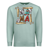 Seafoam baseball mama Premium Sweatshirt - CowhideDigitalArt