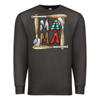 Smoke baseball mama Premium Sweatshirt - CowhideDigitalArt