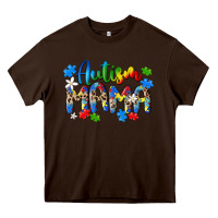 Chocolate Brown autism mama Heavy Core Tee - MaliasSmallBusiness
