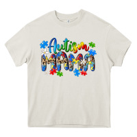 Cream autism mama Heavy Core Tee - MaliasSmallBusiness