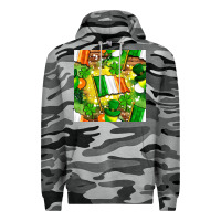 Slate Camo Ireland flag with St. Patrick's Day  digital paper Premium Hoodie - BundleAndBundleShop