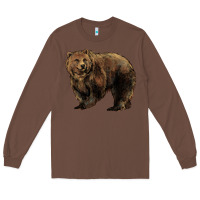 Chestnut Grizzly Bear Long Sleeve Tee - HowdyJamesFarm