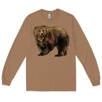 Toasted Coconut Grizzly Bear Long Sleeve Tee - HowdyJamesFarm