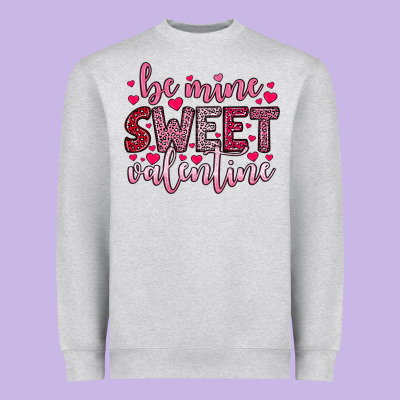 Be Mine Sweet Valentine Heavyweight Sweatshirt Designed By Oliviacreatesart