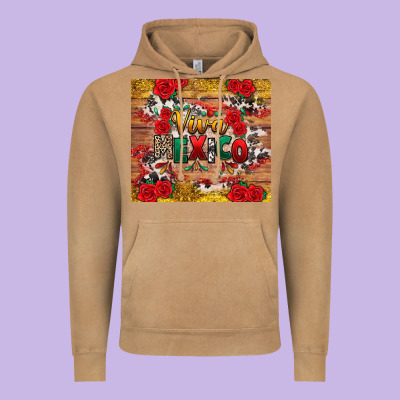Viva Mexico Vintage Hoodie Designed By Texasbilliewilder