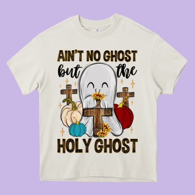 Ain T No Ghost But The Holy Ghost Heavy Core Tee Designed By Maliassmallbusiness