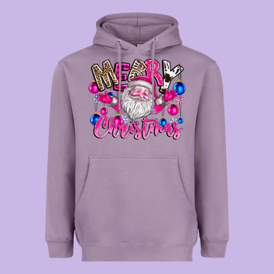 Merry Christmas Santa Heavyweight Hoodie Designed By Cowhidedigitalart