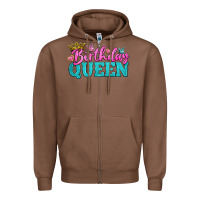 Chestnut birthday queen Zipper Hoodie - BundleAndBundleShop