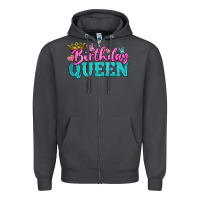 Smoke birthday queen Zipper Hoodie - BundleAndBundleShop