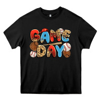 Black game day baseball Heavy Core Tee - JahusDesignShop