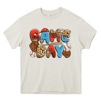 Cream game day baseball Heavy Core Tee - JahusDesignShop