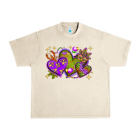 Sandshell Mardi Gras hearts Urban Heavy Tee - NancyCooperArtShop