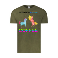 Vintage Olive Before After Coffee Vintage Tee - Bettercallsaul