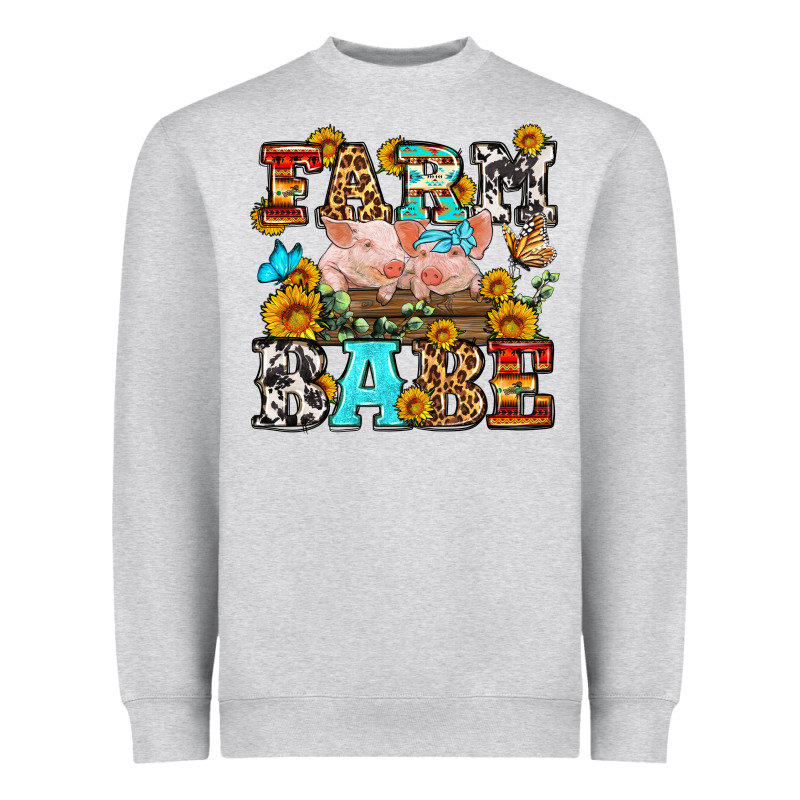 Western Farm Babe Heavyweight Sweatshirt by OliviaCreatesArt | Teevron
