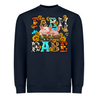 Navy western farm babe Heavyweight Sweatshirt - OliviaCreatesArt