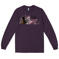 Plum i am the storm with girl and butterflies Long Sleeve Tee - TumblerDesignByShophia