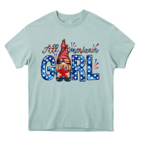 Arona all american girl with gnome Heavy Core Tee - NancyCooperArtShop