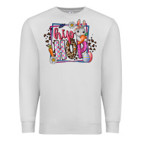 Dove Grey hip hop Premium Sweatshirt - CowhideDigitalArt