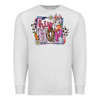 Oatmeal Heather hip hop Premium Sweatshirt - CowhideDigitalArt