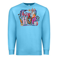Ocean Blue hip hop Premium Sweatshirt - CowhideDigitalArt