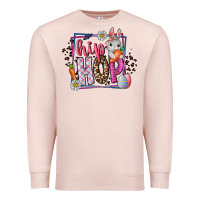 Pale Pink hip hop Premium Sweatshirt - CowhideDigitalArt