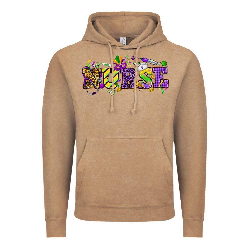 Mardi Gras Day Nurse Vintage Hoodie by NancyCooperArtShop | Teevron