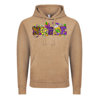 Vintage Coffee Mardi Gras Day Nurse Vintage Hoodie - NancyCooperArtShop