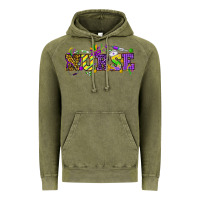 Vintage Olive Mardi Gras Day Nurse Vintage Hoodie - NancyCooperArtShop
