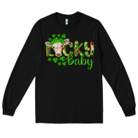 Black Lucky baby charolais calf Long Sleeve Tee - RanaPortraitStore