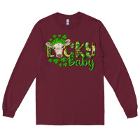 Burgundy Lucky baby charolais calf Long Sleeve Tee - RanaPortraitStore