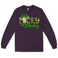 Plum Lucky baby charolais calf Long Sleeve Tee - RanaPortraitStore