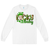 White Lucky baby charolais calf Long Sleeve Tee - RanaPortraitStore
