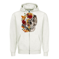 Skull Kinda Emotionless Kinda Emotional Zipper Hoodie | Teevron