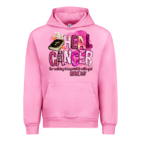 Fuchsia Pink heal cancer for nothing is impossible with god Urban Hoodie - BarkalooDesign