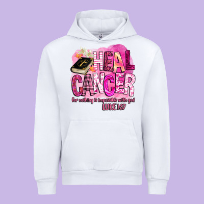 Heal Cancer For Nothing Is Impossible With God Urban Hoodie Designed By Barkaloodesign