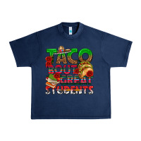 Navy Taco 'Bout Great Students Urban Heavy Tee - texasbilliewilder