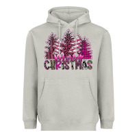Moon Dust Merry Christmas pink  trees Heavyweight Hoodie - CowhideDigitalArt