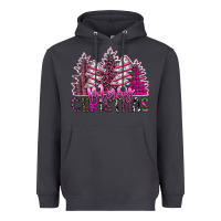 Smoke Merry Christmas pink  trees Heavyweight Hoodie - CowhideDigitalArt