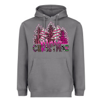 Storm Merry Christmas pink  trees Heavyweight Hoodie - CowhideDigitalArt