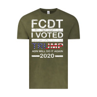 Vintage Olive hell yeah i voted trump and will do it again 2020 Vintage Tee - Bettercallsaul