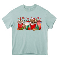 Arona christmas sloth coffee cups Heavy Core Tee - MaliasSmallBusiness