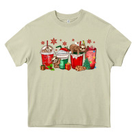 Mossy christmas sloth coffee cups Heavy Core Tee - MaliasSmallBusiness