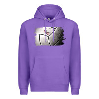 Purple volleyball brushstroke Premium Hoodie - RanaPortraitStore