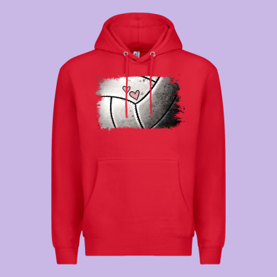 Volleyball Brushstroke Premium Hoodie Designed By Ranaportraitstore