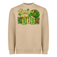 Mushroom St. Patrick's Kiss me i am irish Heavyweight Sweatshirt - OliviaCreatesArt