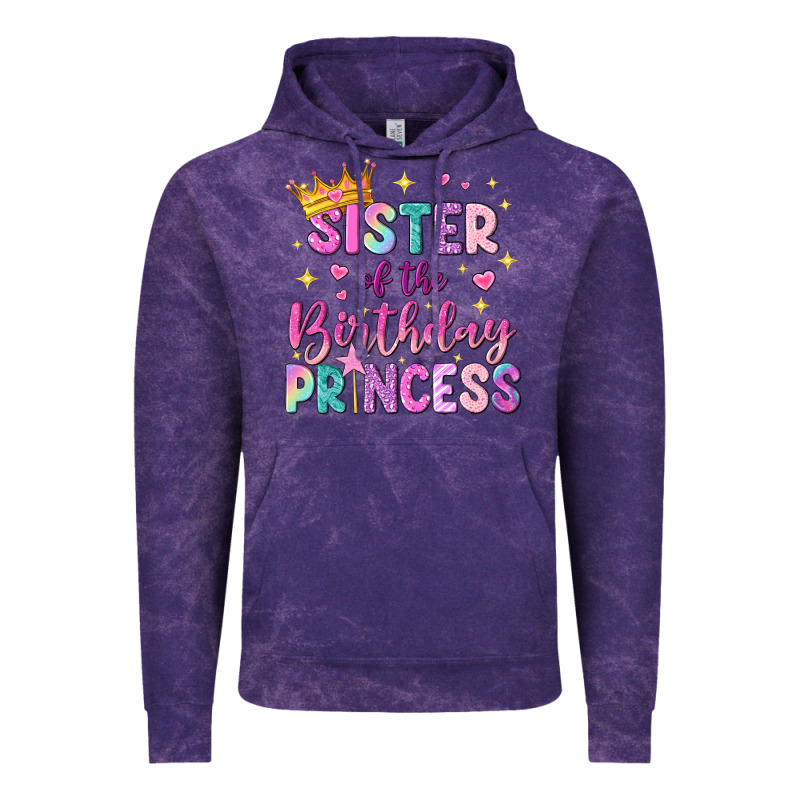 Sister Of The Birthday Princess Vintage Hoodie by NancyCooperArtShop | Teevron