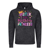 Vintage Black sister of the birthday princess Vintage Hoodie - NancyCooperArtShop