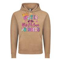 Vintage Coffee sister of the birthday princess Vintage Hoodie - NancyCooperArtShop