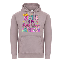 Vintage Zinc sister of the birthday princess Vintage Hoodie - NancyCooperArtShop
