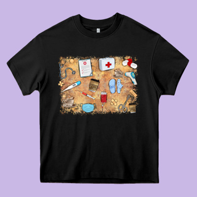 Nurse Heavy Core Tee Designed By Maliassmallbusiness